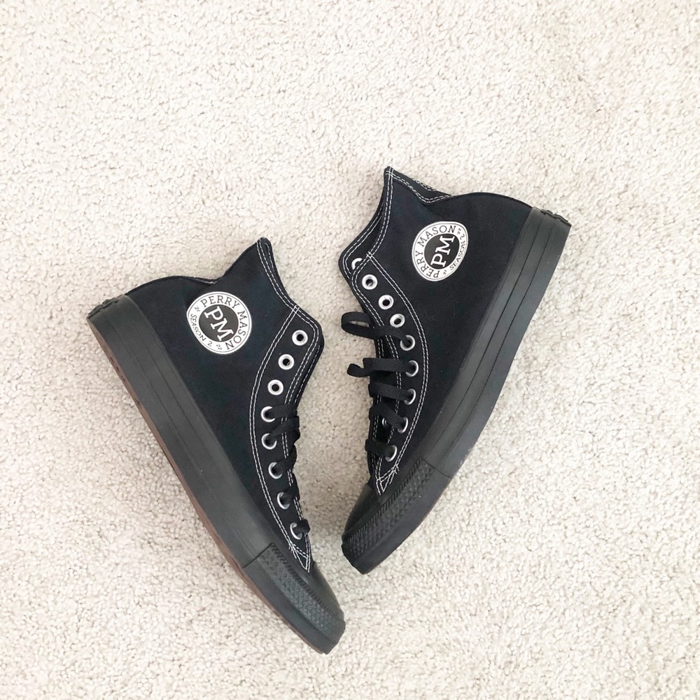 NIB Converse Black High Tops x PERRY MASON - Size 8.5